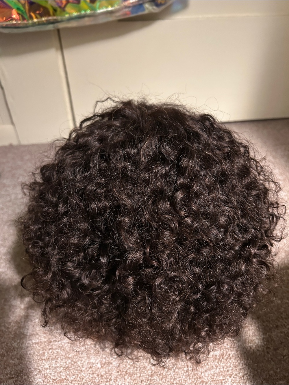 Natural Curly Brown Women’s Wig - Lightweight Style - human hair - Picture 3 of 8